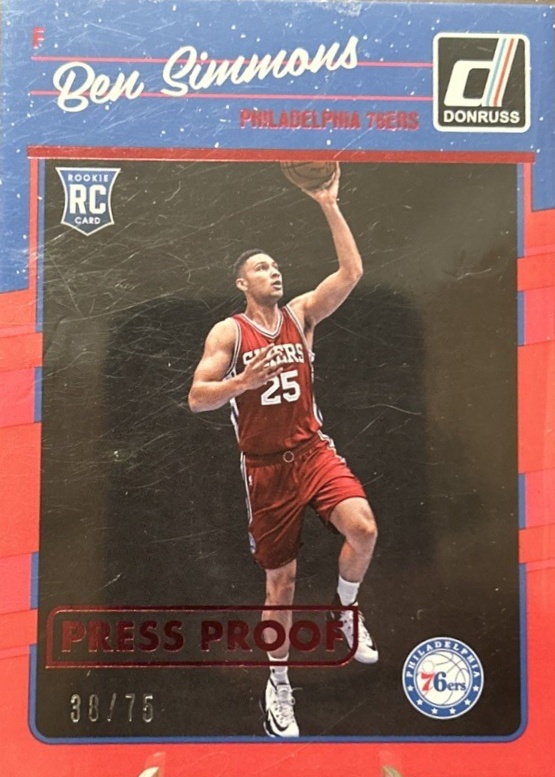 Ben Simmons 2016 Donruss #151 Press Proof Red /75 Price Guide