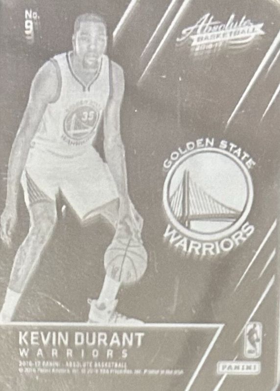 Kevin Durant 2016 Absolute #9 Glass /(SSP) RAW