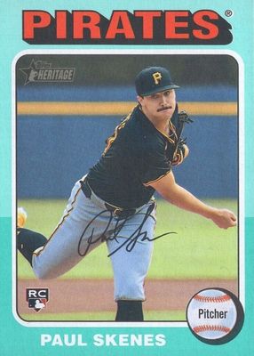 2024 Topps Heritage High Number #594 Aqua Border