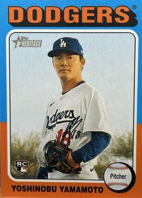 MLB アレナド Topps Heritage Real One Auto Yoshinobu Yamamoto 2024 Topps Heritage High Number #ROA-YY