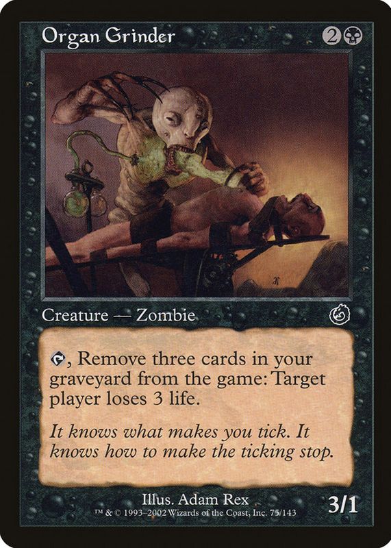Organ Grinder 2002 Torment #75 Base RAW TCG (NEAR MINT)