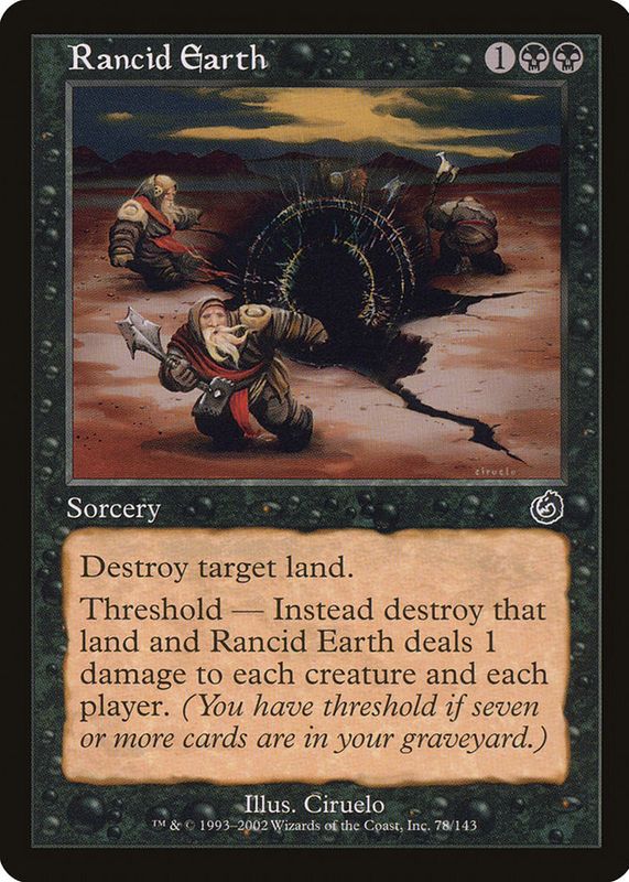 Rancid Earth 2002 Torment #78 Base RAW TCG (LIGHTLY PLAYED)