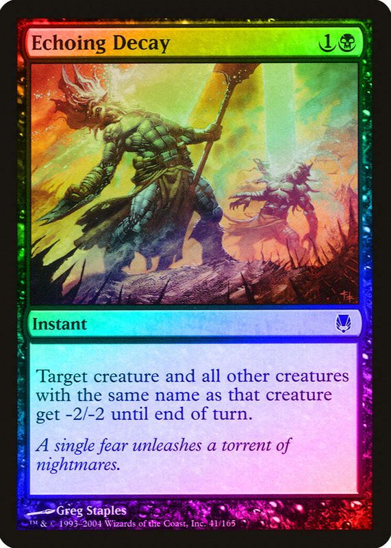 Echoing Decay 2004 Darksteel #41 Foil RAW TCG (LIGHTLY PLAYED)