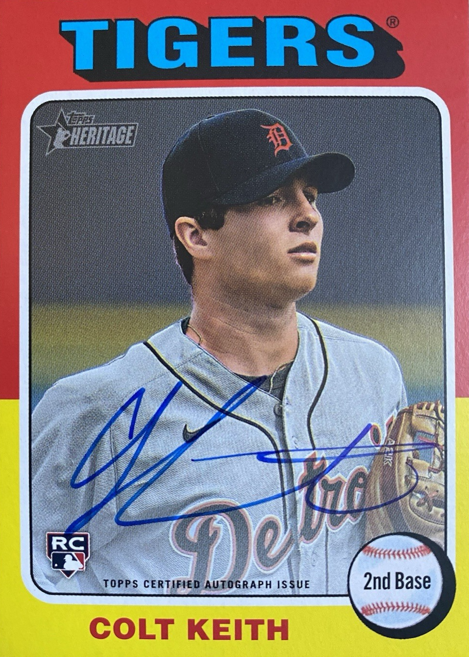 Colt Keith 2024 Topps Heritage High Number #ROA-DR Real One Autographs ...