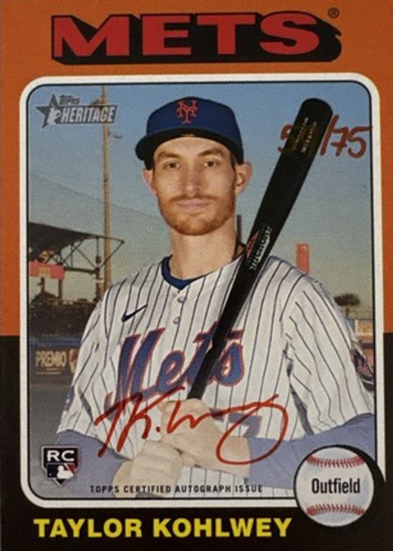 2024 Topps Heritage High Number #ROA-TK Real One Autographs - Red Ink /75