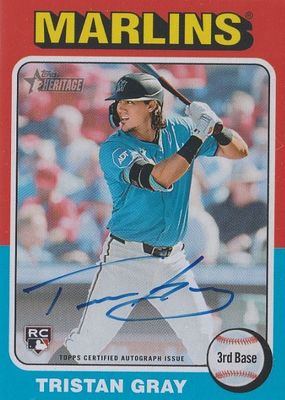 Tristan Gray 2024 Topps Heritage High Number #ROA-TG Real
