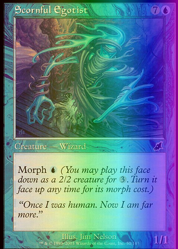 Scornful Egotist 2003 Scourge #50 Foil RAW TCG (LIGHTLY PLAYED)