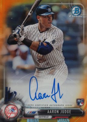 2017 Bowman #CRA-AJ Chrome Rookie Auto - Orange Refractor /25