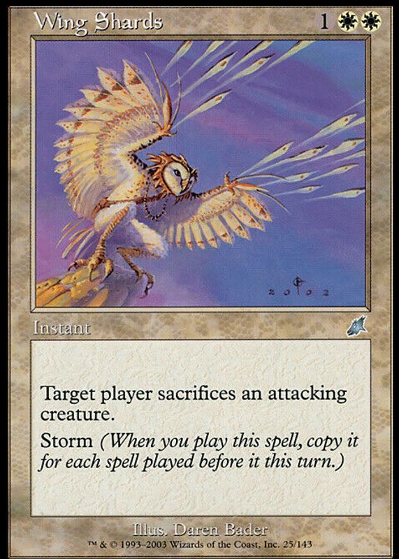Wing Shards 2003 Scourge #25 Base RAW TCG (LIGHTLY PLAYED)
