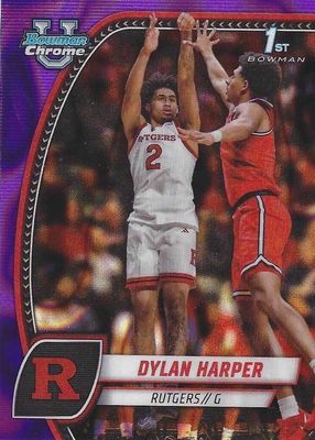 2024 Bowman Chrome University #22 Purple Lava Refractor (1st)