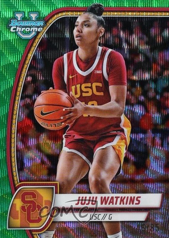 2024 Bowman Chrome University #37 Green Wave Refractor /85