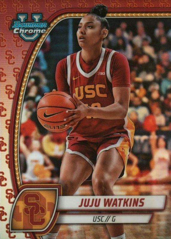 JuJu Watkins 2024 Bowman Chrome University #37 Team Logo Variation /(SSP) RAW