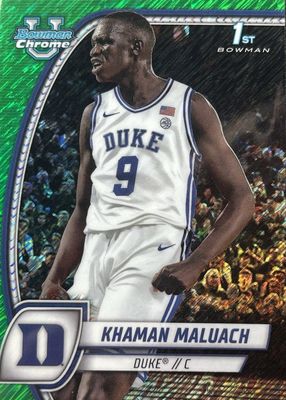2024 Bowman Chrome University #46 Green Shimmer Refractor (1st)