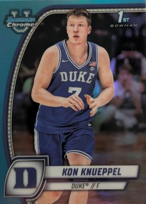 2024 Bowman Chrome University #48 Sky Blue Refractor (1st)