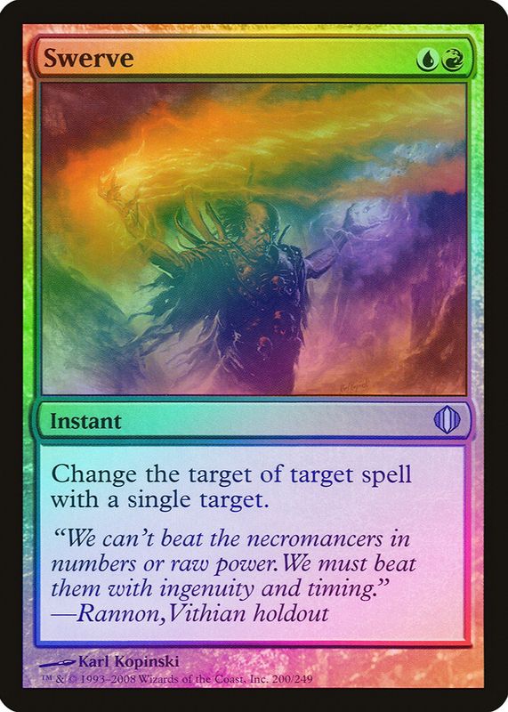Swerve 2008 Shards of Alara #200 Foil RAW TCG (LIGHTLY PLAYED)