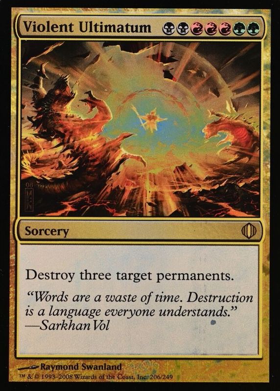 ultimatum mtg cards Eerie Taelya Ruinous Ultimatum - Magic the