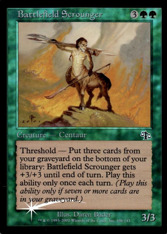 Battlefield Scrounger 2002 Judgment #106 Foil CGC 8.5