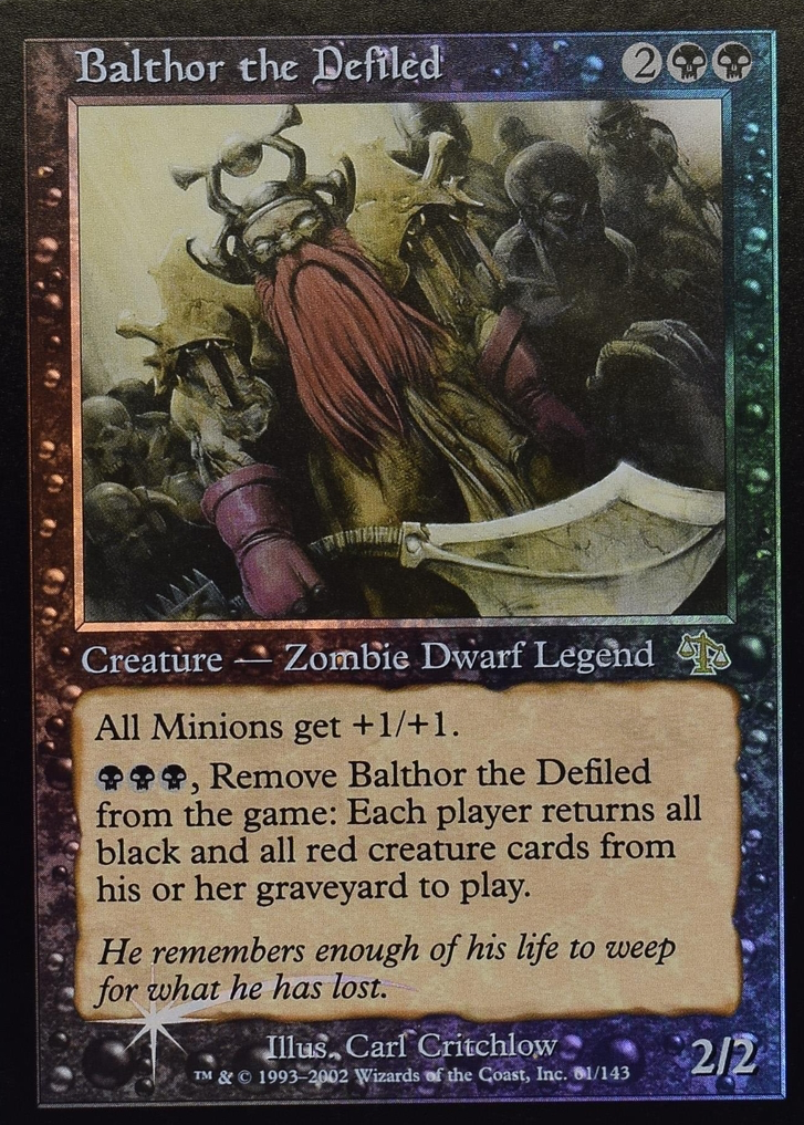 バルソー　汚らわしき者バルソー Balthor the Defiled FOIL バルソー 汚らわしき者バルソー Balthor the Defiled FOIL MTG