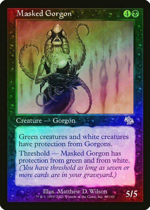 Masked Gorgon 2002 Judgment #69 Foil RAW TCG (LIGHTLY PLAYED)