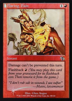 Flaring Pain 2002 Judgment #89 Foil Price Guide - Sports