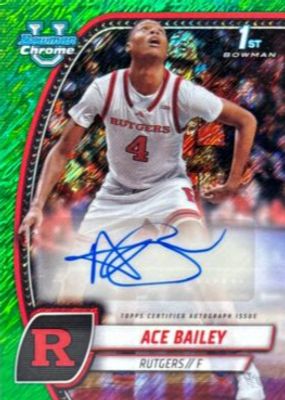 2024 Bowman Chrome University #1 Prospect Auto - Green Shimmer Refractor (1st)