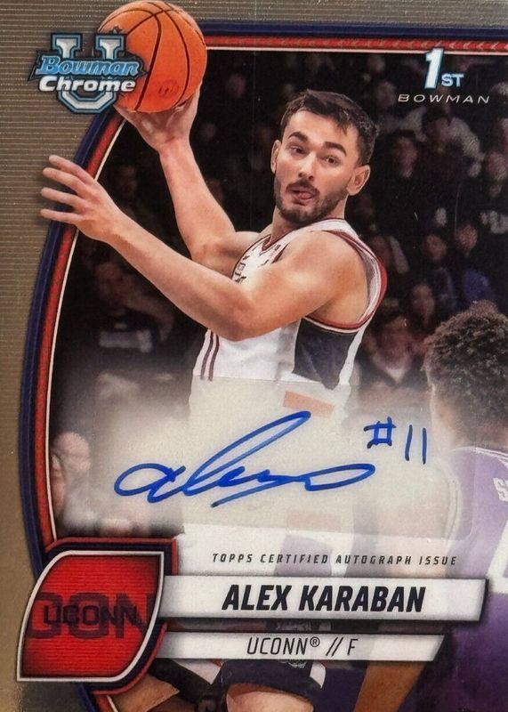 2024 Bowman Chrome University #100 Prospect Auto (1st)