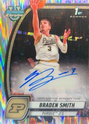 2024 Bowman Chrome University #12 Prospect Auto - Stealth Refractor (1st)