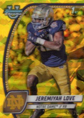 2024 Bowman Chrome University Sapphire Edition #100 Yellow /75 (1st)