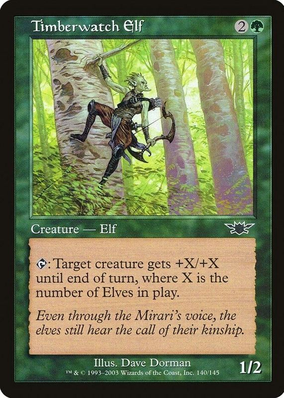 Timberwatch Elf 2003 Legions #140 Base RAW TCG (LIGHTLY PLAYED)