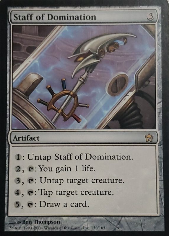 Staff of Domination 2004 Fifth Dawn #156 Base RAW TCG (NEAR MINT)