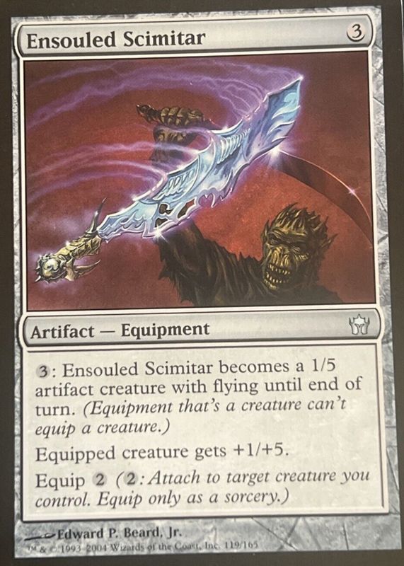 Ensouled Scimitar 2004 Fifth Dawn #119 Base RAW TCG (NEAR MINT)