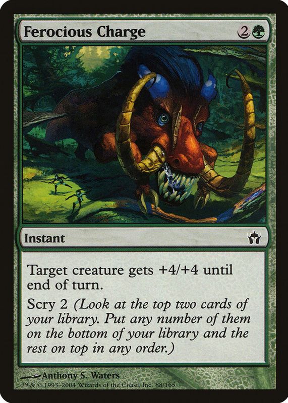Ferocious Charge 2004 Fifth Dawn #88 Base RAW TCG (NEAR MINT)
