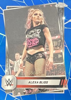 2025 Topps Chrome WWE #107 Blue Refractor /150