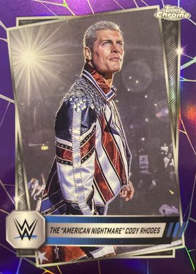 Cody Rhodes 2025 Topps Chrome WWE #1 Frozenfractor /-5 Price