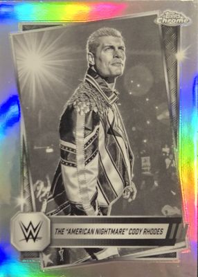 Cody Rhodes 2025 Topps Chrome WWE #1 Frozenfractor /-5 Price