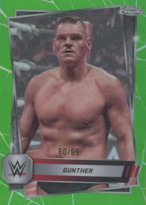 2025 Topps Chrome WWE #2 Green Refractor /99