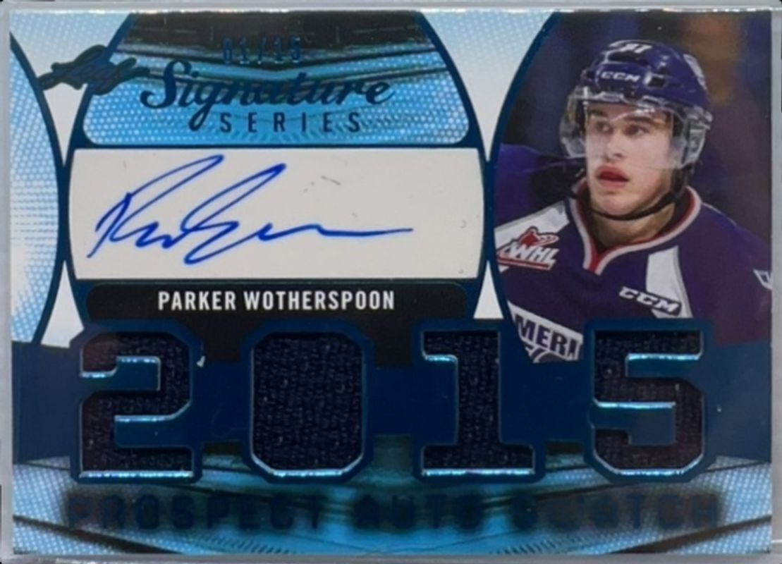 2015 Leaf Signature Series #PAJ-PW1 Signatures Prospect Jersey Blue /25