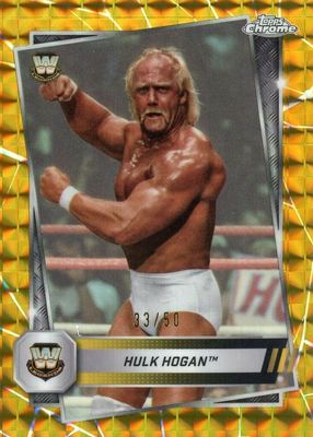2025 Topps Chrome WWE #12 Gold Geometric Refractor /50