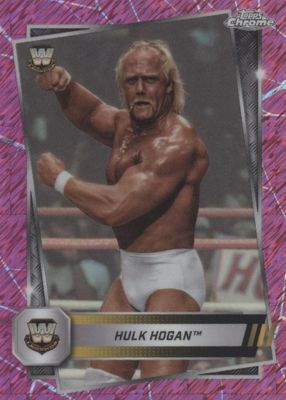 2025 Topps Chrome WWE #12 Pink Shimmer Refractor