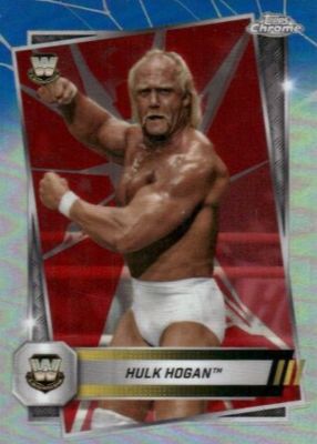 2025 Topps Chrome WWE #12 Red & Blue Refractor