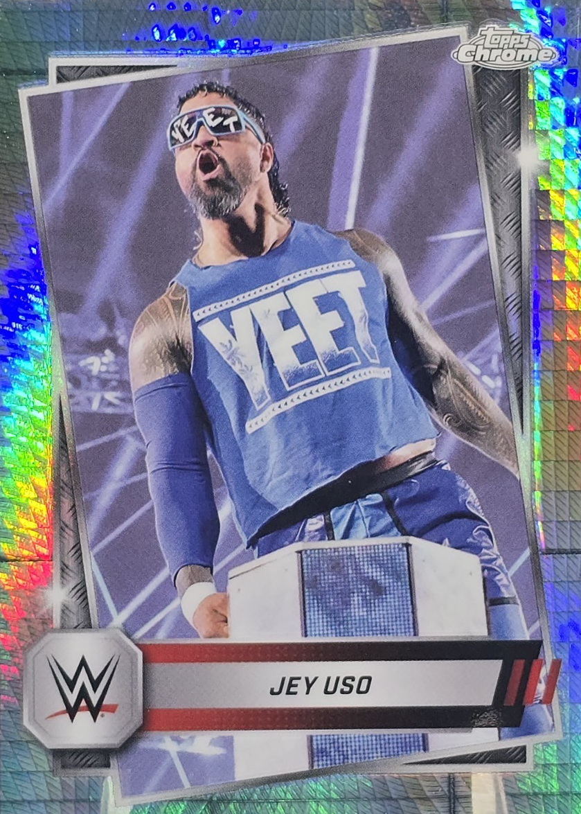Jey Uso 2025 Topps Chrome WWE #106 Prism Refractor Price Guide
