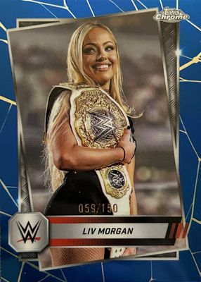 2025 Topps Chrome WWE #146 Blue Refractor /150