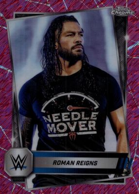 2025 Topps Chrome WWE #3 Pink Shimmer Refractor