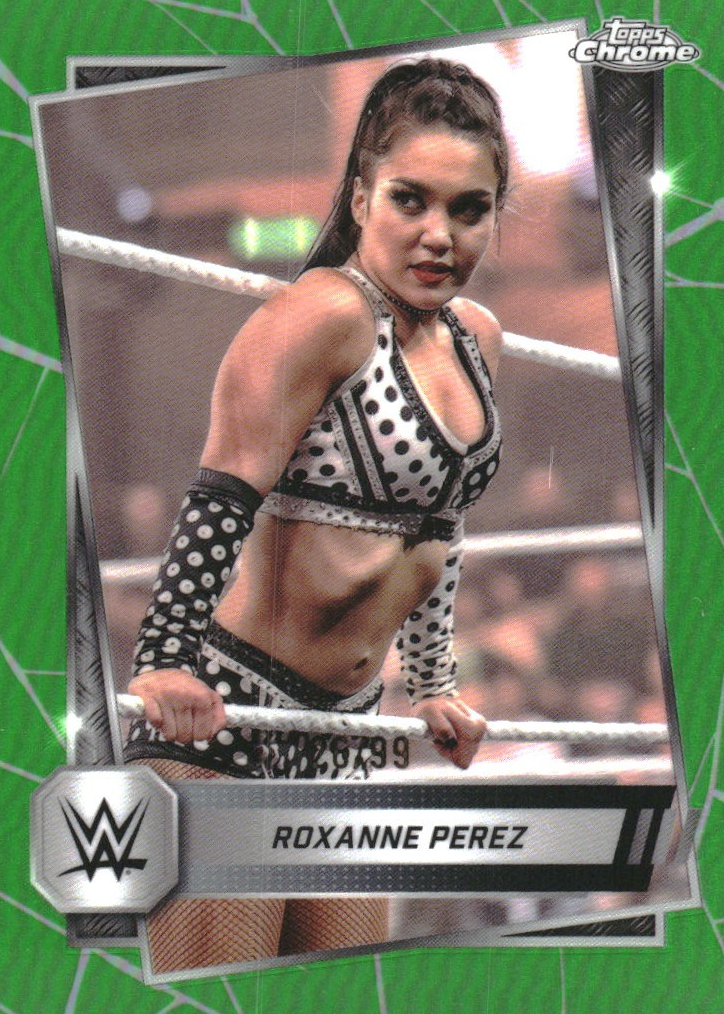 Roxanne Perez 2025 Topps Chrome WWE #44 Green Refractor /99 Price