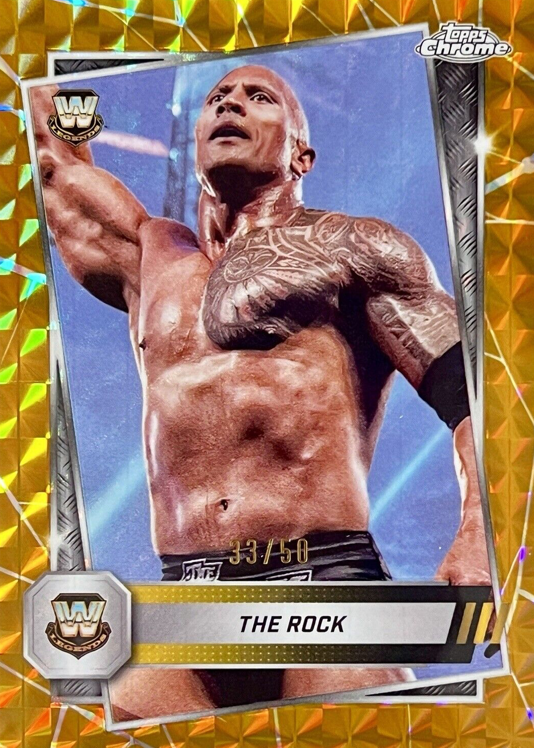 その他 2022 Select WWE The Rock Blue PSA10 2022 Select WWE #162 Premier The Rock Blue Prizm #035/199