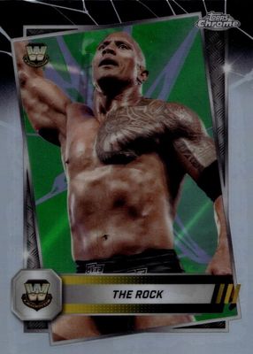 2025 Topps Chrome WWE #10 Neon Green & Black Refractor