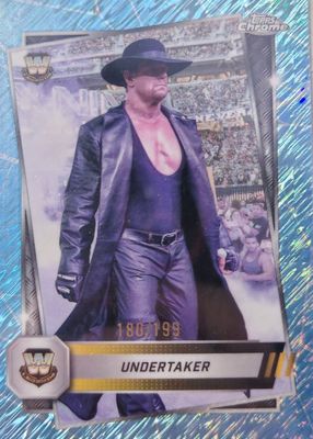 2025 Topps Chrome WWE #21 Aqua Shimmer Refractor /199