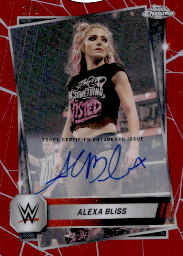 Alexa Bliss 2025 Topps Chrome WWE #CLA-XA Autographs - Red Refractor /5 ...