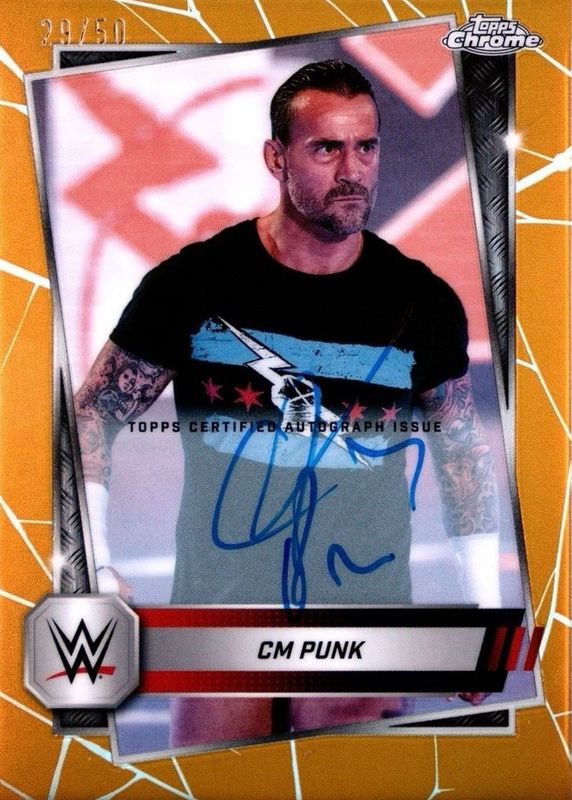 2025 Topps Chrome WWE #CLA-CM Autographs - Gold Refractor /50