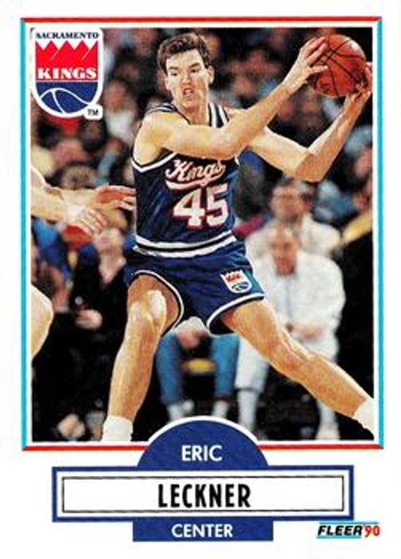 Eric Leckner 1990 Fleer Update #U-85 Base RAW